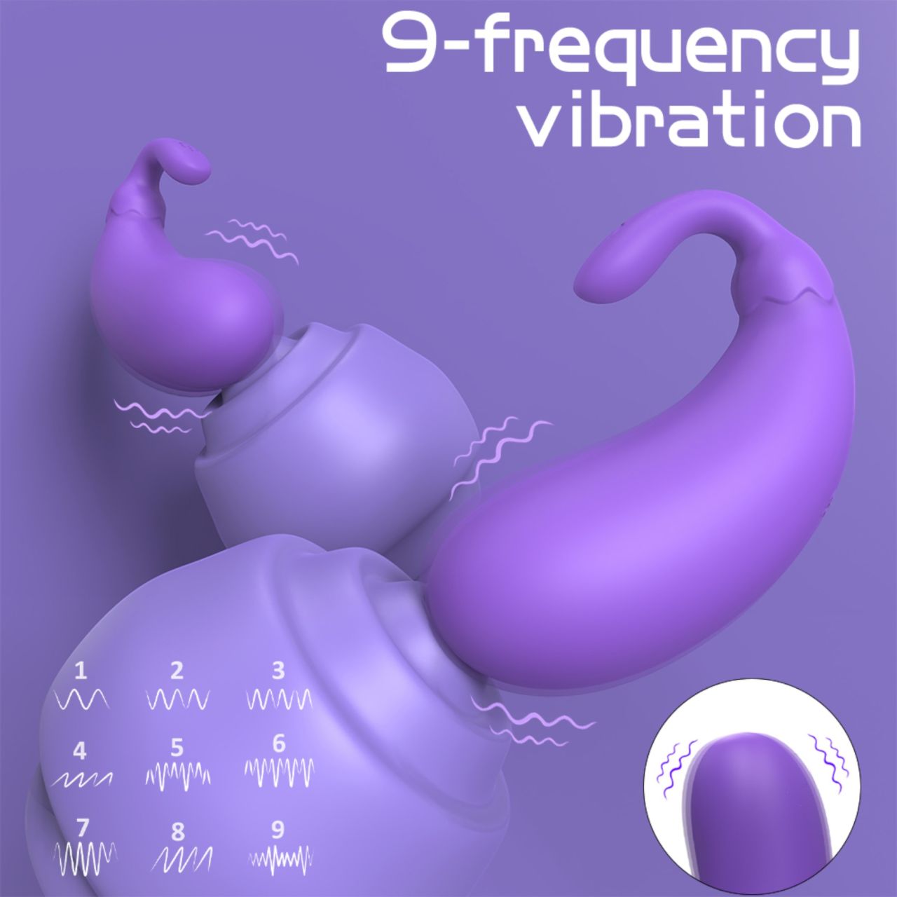 Sex HD - padlizsán formájú vibrációs tojás (lila) Sex HD - padlizsán formájú vibrációs tojás (lila)