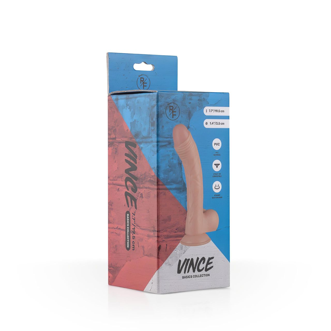 Real Fantasy Vince - herés fitymás dildó - 19,5cm (natúr) Real Fantasy Vince - herés fitymás dildó - 19,5cm (natúr)
