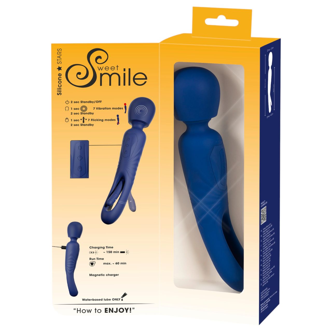 Smile - 2in1 nyelves masszírozó vibrátor (kék) Smile - 2in1 nyelves masszírozó vibrátor (kék)