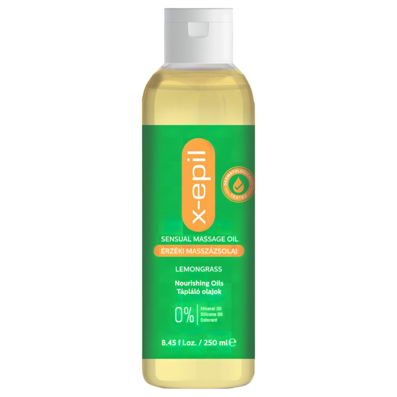 X-Epil Érzéki masszázsolaj - citromfű (250ml) X-Epil Érzéki masszázsolaj - citromfű (250ml)