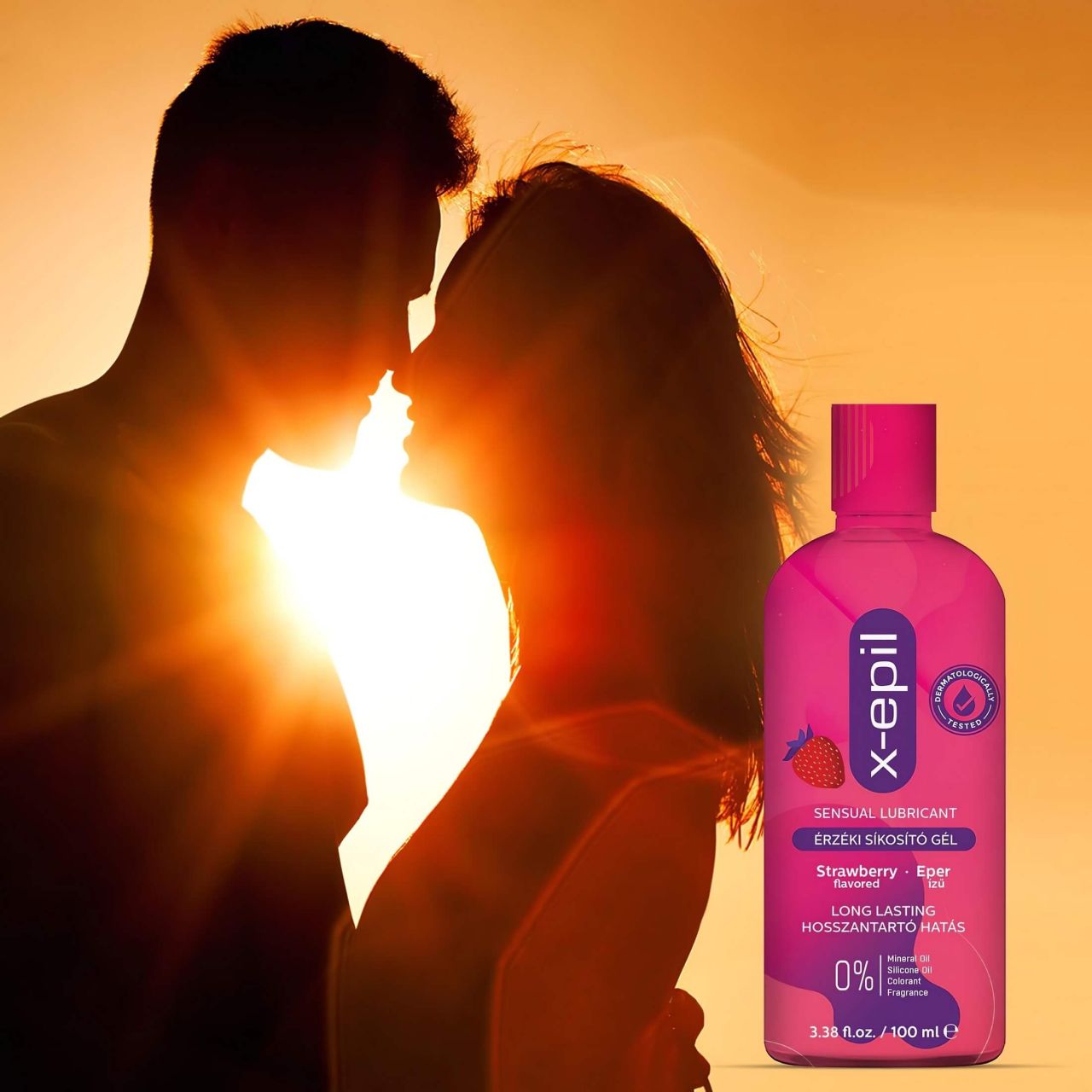 X-Epil - eper ízű érzéki síkosító gél (100ml) X-Epil - eper ízű érzéki síkosító gél (100ml)