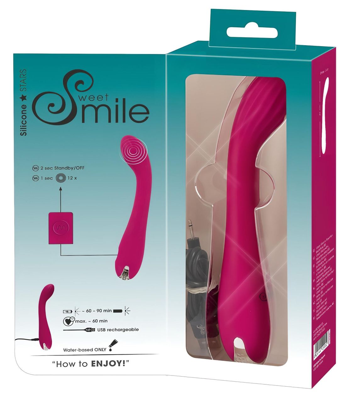SMILE G-spot - akkus, bordázott G-pont vibrátor (lila) SMILE G-spot - akkus, bordázott G-pont vibrátor (lila)