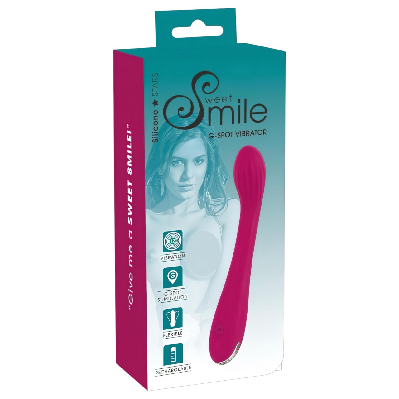 SMILE G-spot - akkus, bordázott G-pont vibrátor (lila) SMILE G-spot - akkus, bordázott G-pont vibrátor (lila)