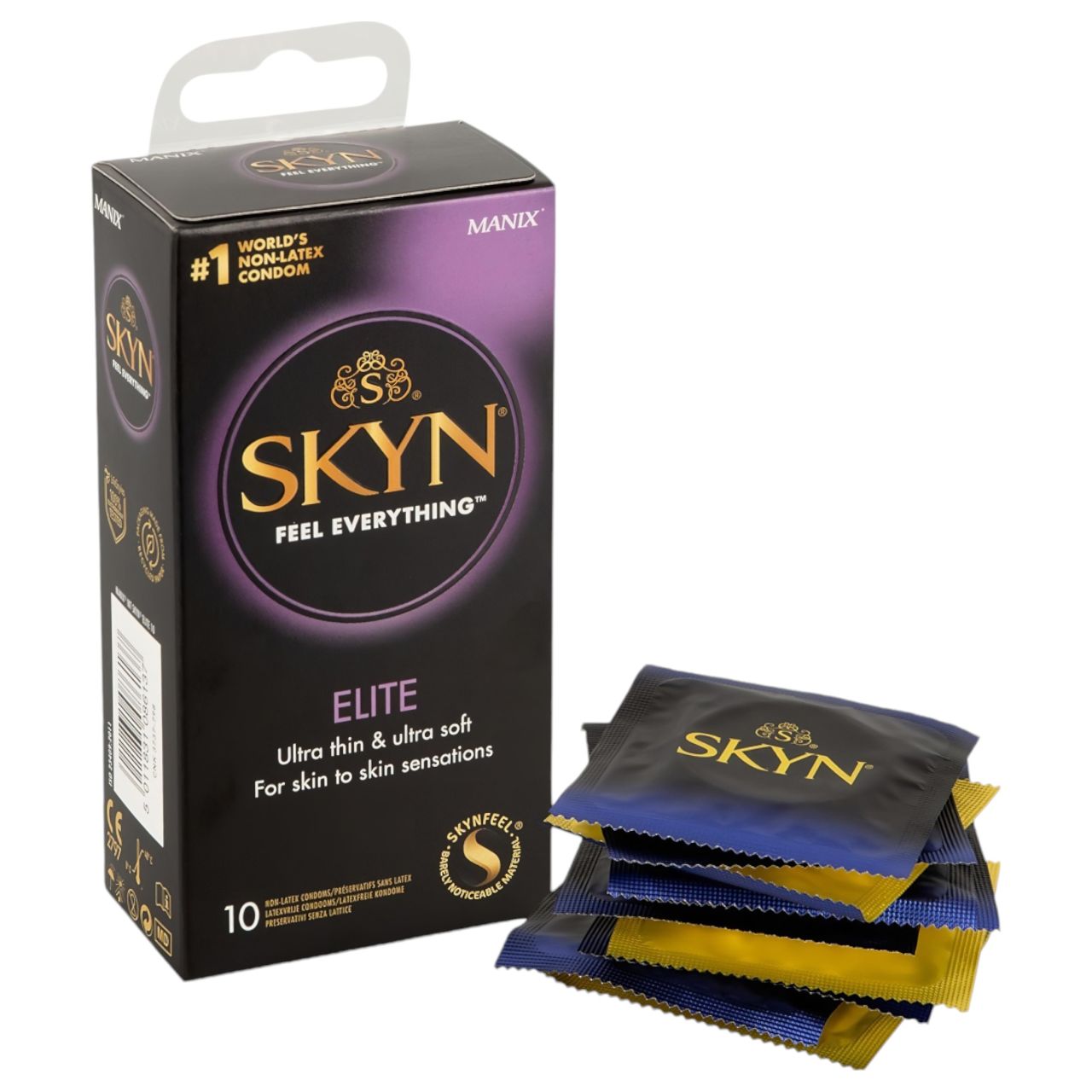 Manix SKYN Elite - ultra vékony latexmentes óvszer (10db) Manix SKYN Elite - ultra vékony latexmentes óvszer (10db)