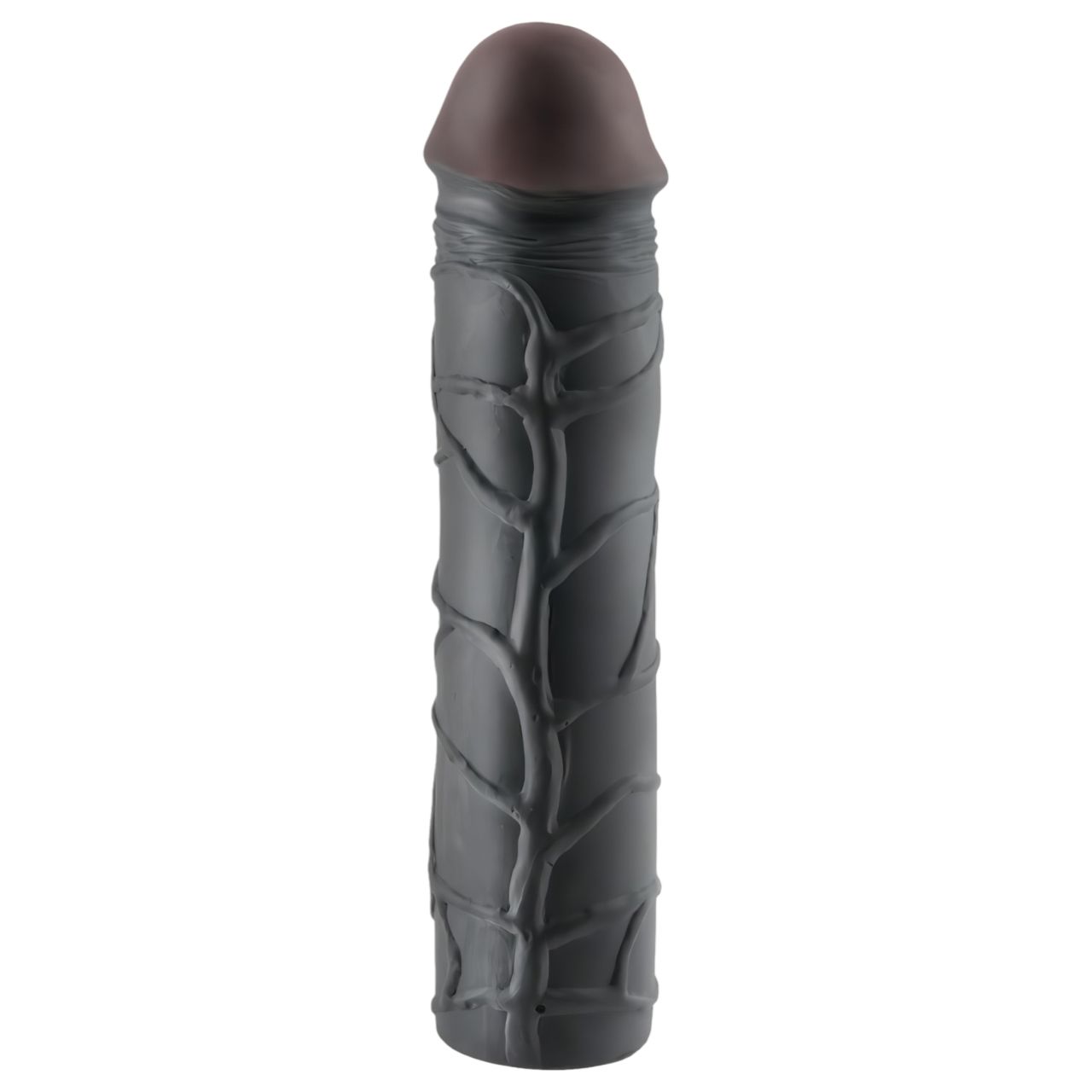 X-TENSION Mega 3 - élethű péniszköpeny (22,8cm) - fekete X-TENSION Mega 3 - élethű péniszköpeny (22,8cm) - fekete