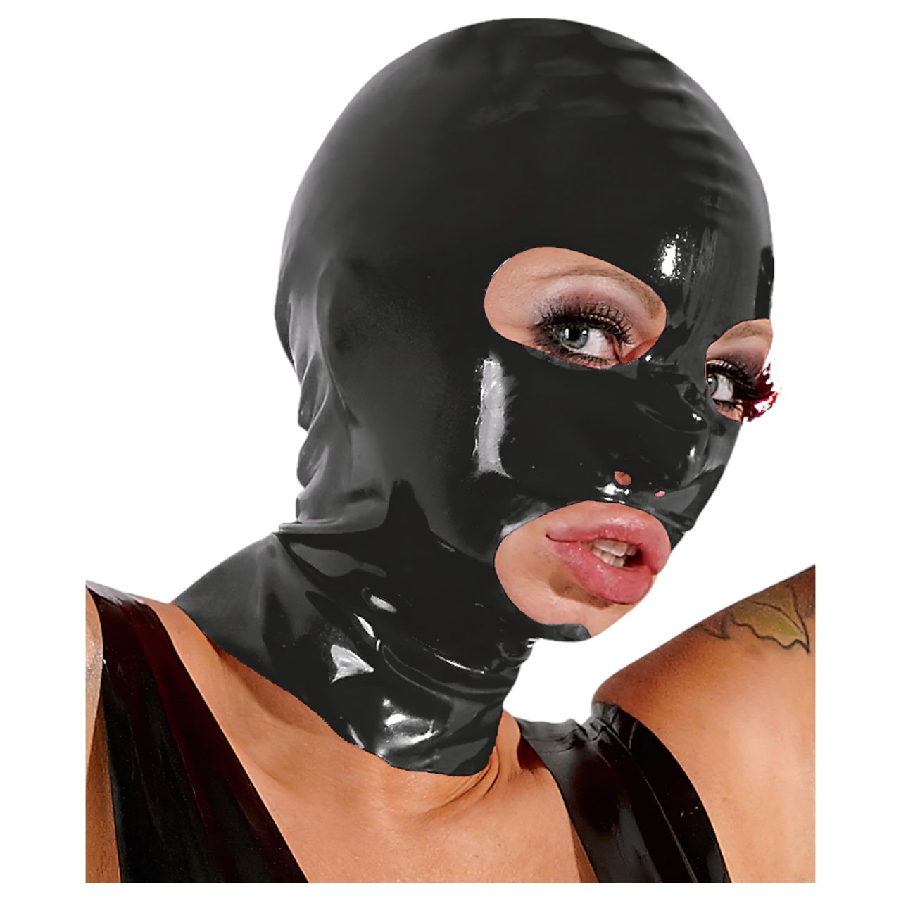 LATEX - szopó maszk (fekete) LATEX - szopó maszk (fekete)