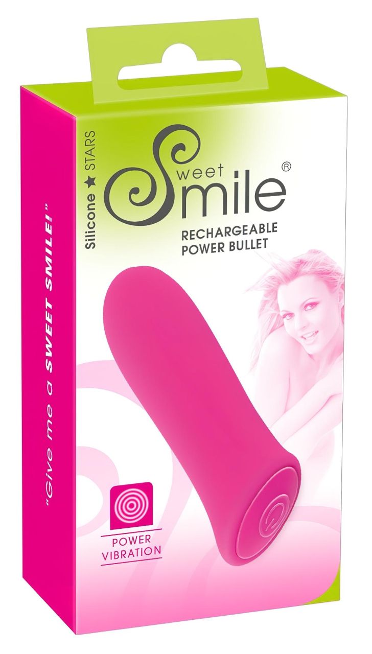SMILE Power Bullet - akkus, extra erős kis rúdvibrátor (pink) SMILE Power Bullet - akkus, extra erős kis rúdvibrátor (pink)