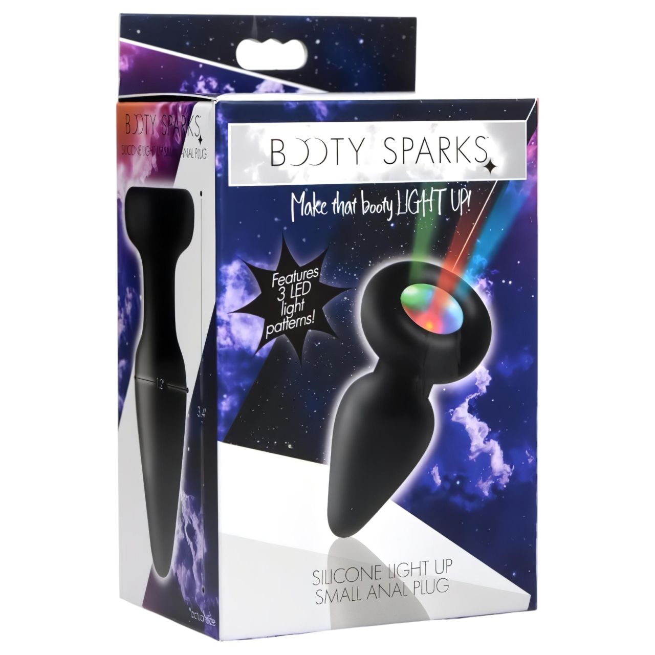 Booty Sparks - szilikon világító anál plug (fekete) Booty Sparks - szilikon világító anál plug (fekete)