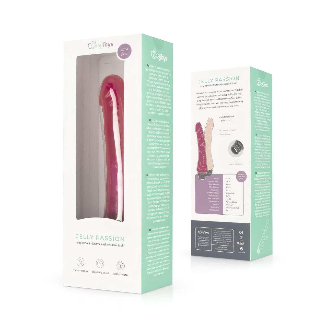 Easytoys Jelly Passion - élethű vibrátor (pink) Easytoys Jelly Passion - élethű vibrátor (pink)
