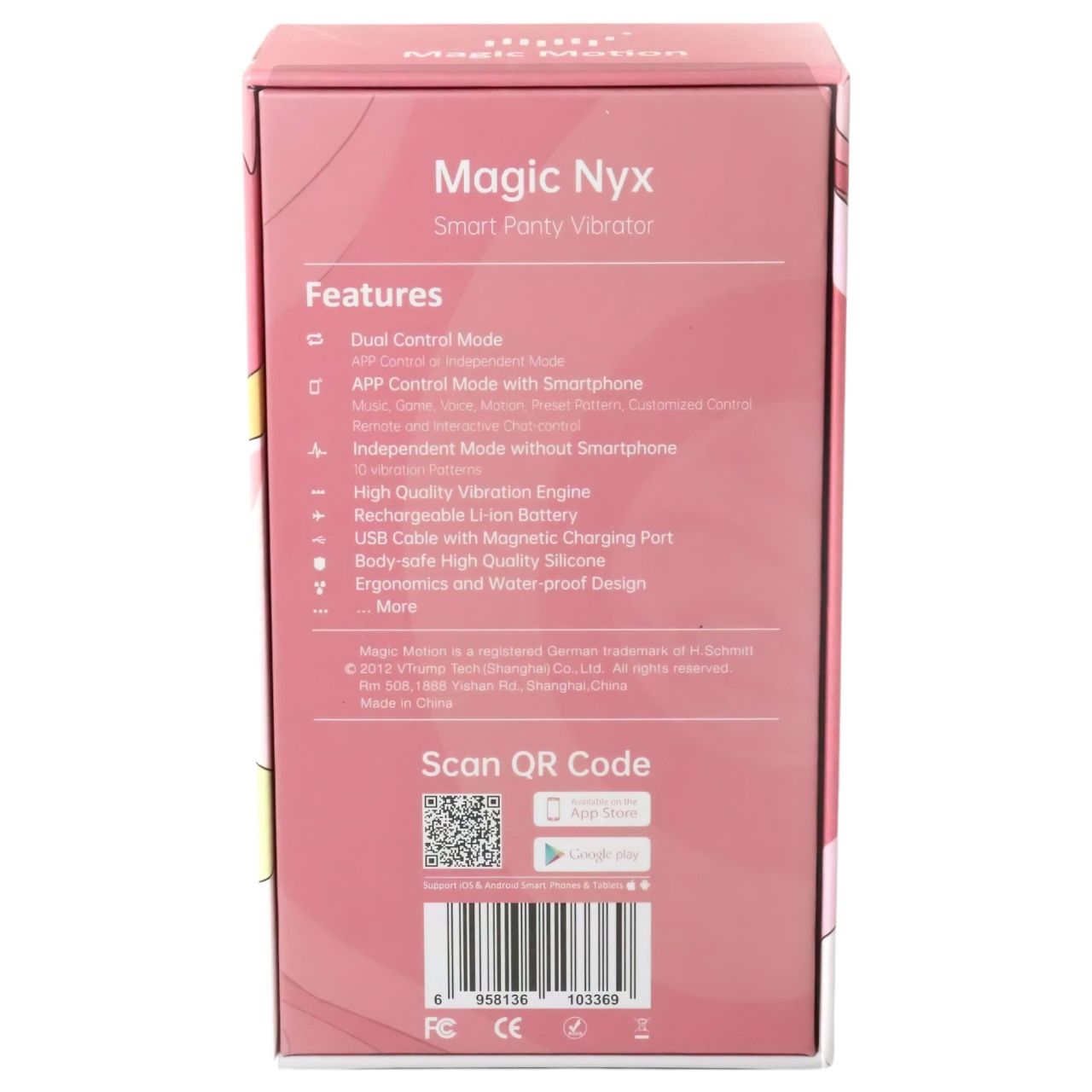 Magic Motion Nyx - vízálló csikló vibrátor (korall) Magic Motion Nyx - vízálló csikló vibrátor (korall)