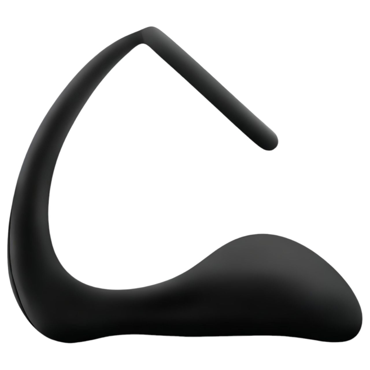 Anal Adventures Platinum - anál dildó péniszgyűrűvel (fekete) Anal Adventures Platinum - anál dildó péniszgyűrűvel (fekete)