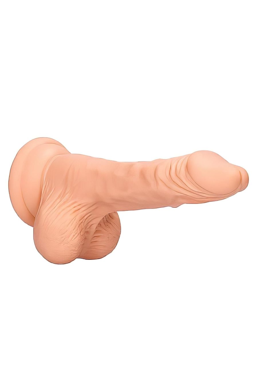 RealRock Dong 7 - élethű, herés dildó (17cm) - natúr RealRock Dong 7 - élethű, herés dildó (17cm) - natúr