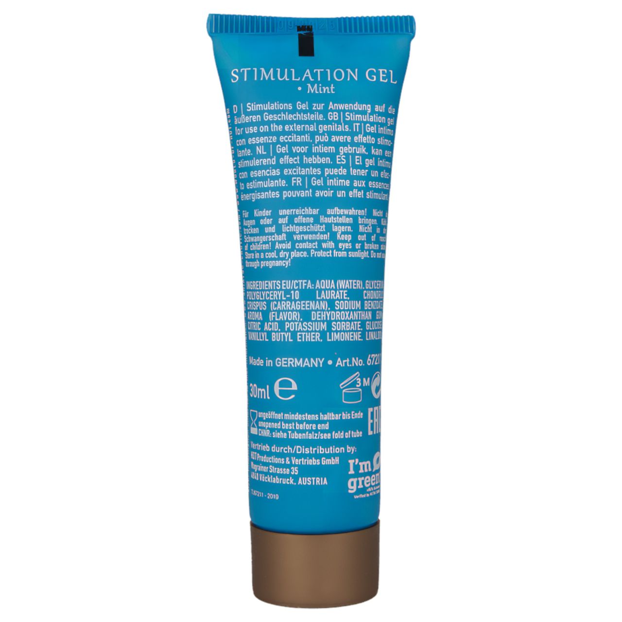 HOT Shiatsu Joyful - stimuláló krém nőknek - menta (30ml) HOT Shiatsu Joyful - stimuláló krém nőknek - menta (30ml)