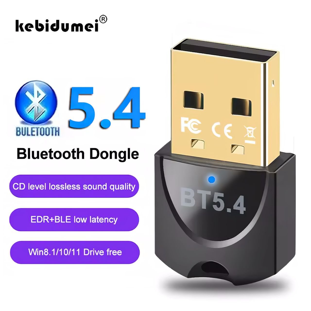 Bluetooth 5.4 USB adapter 7 eszközig