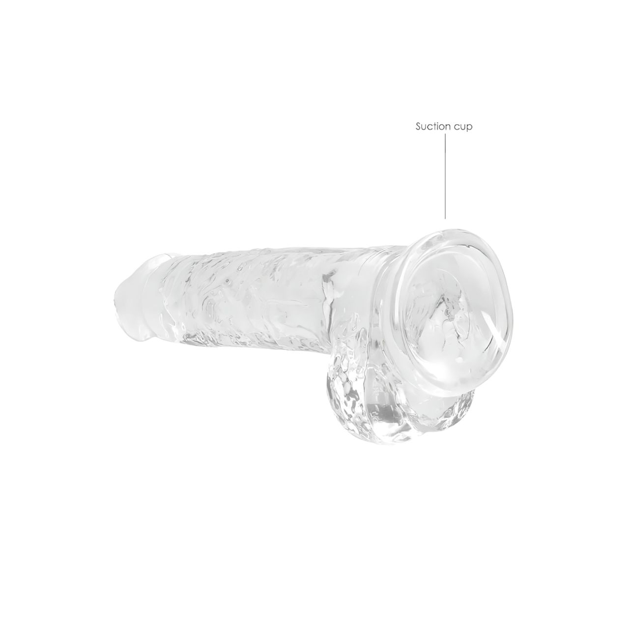 REALROCK - átlátszó élethű dildó - átlátszó (19cm) REALROCK - átlátszó élethű dildó - átlátszó (19cm)
