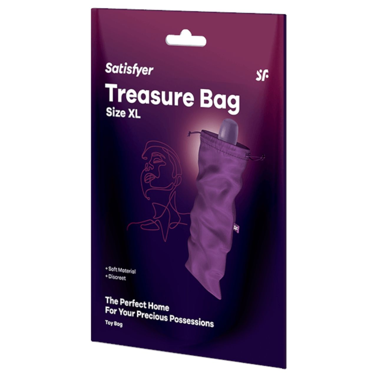 Satisfyer Treasure Bag XL - tároló táska - extra nagy (lila) Satisfyer Treasure Bag XL - tároló táska - extra nagy (lila)