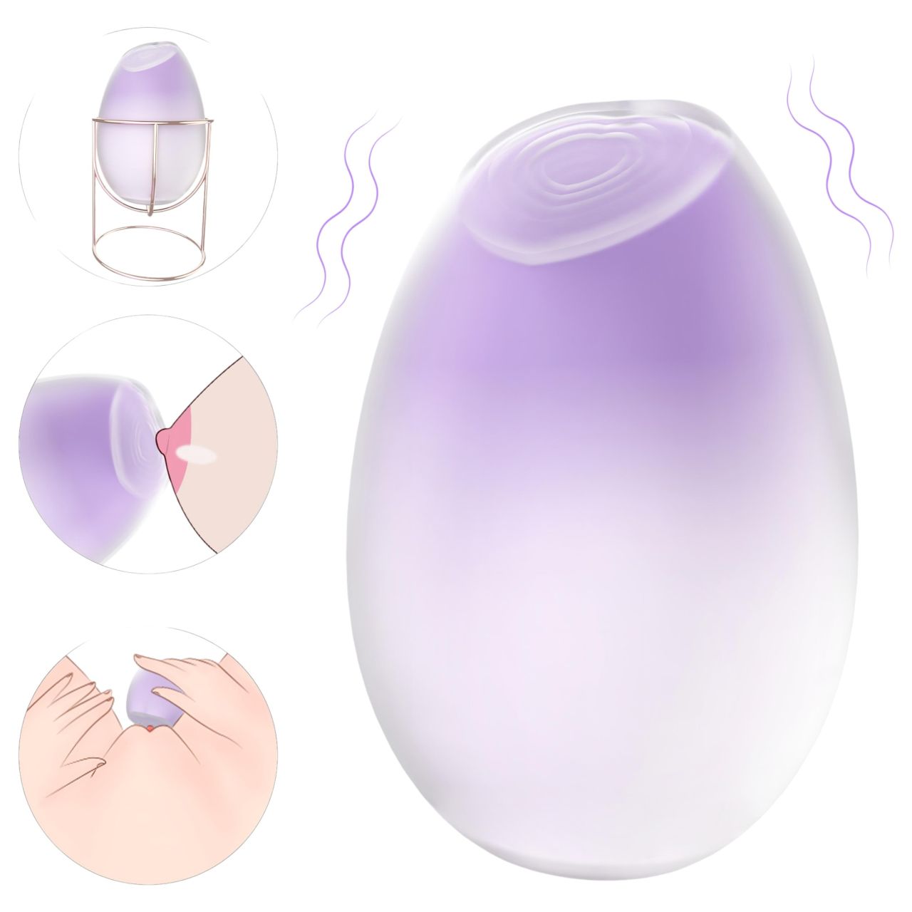 Sex HD - 2in1 bimbó- és csiklóizgató (lila) Sex HD - 2in1 bimbó- és csiklóizgató (lila)