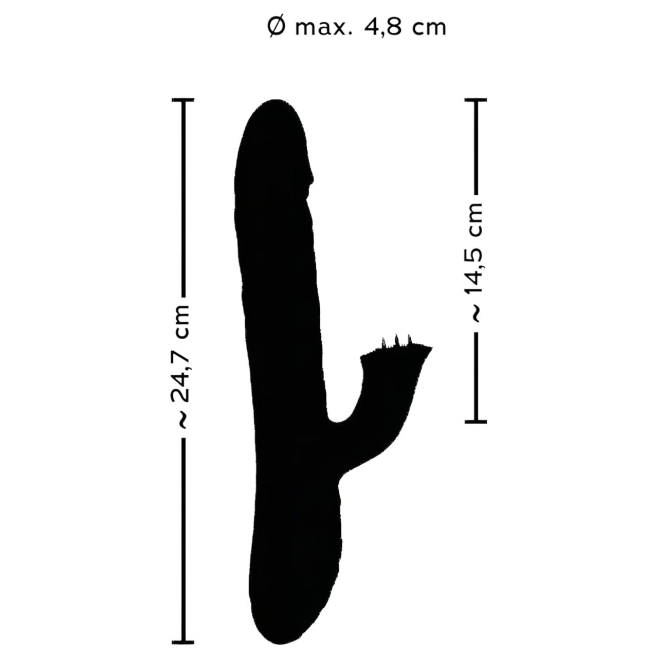 Smile Pearl - gyöngyös lökő vibrátor (lila)