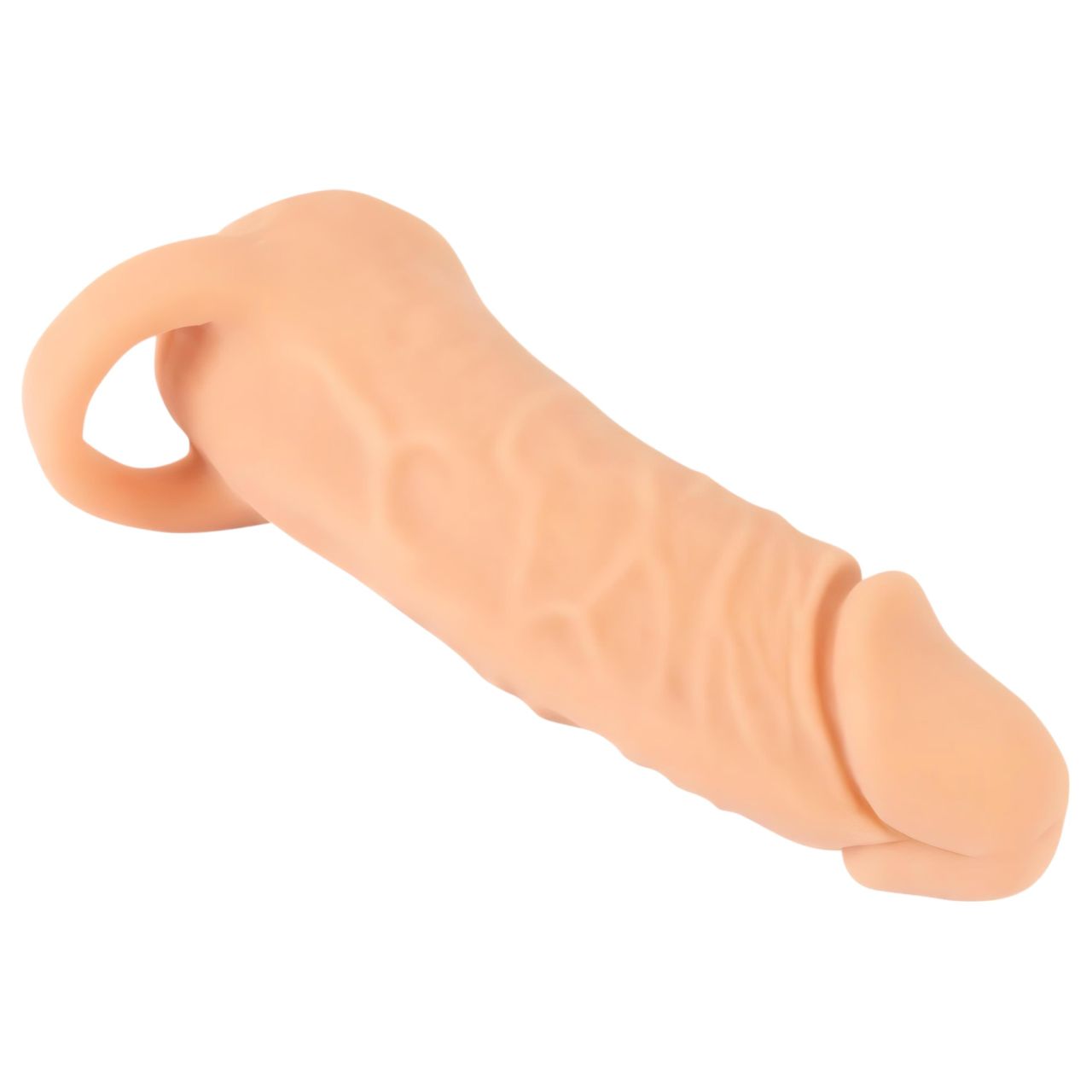 Nature Skin - péniszköpeny és műpunci - 18cm (natúr) Nature Skin - péniszköpeny és műpunci - 18cm (natúr)