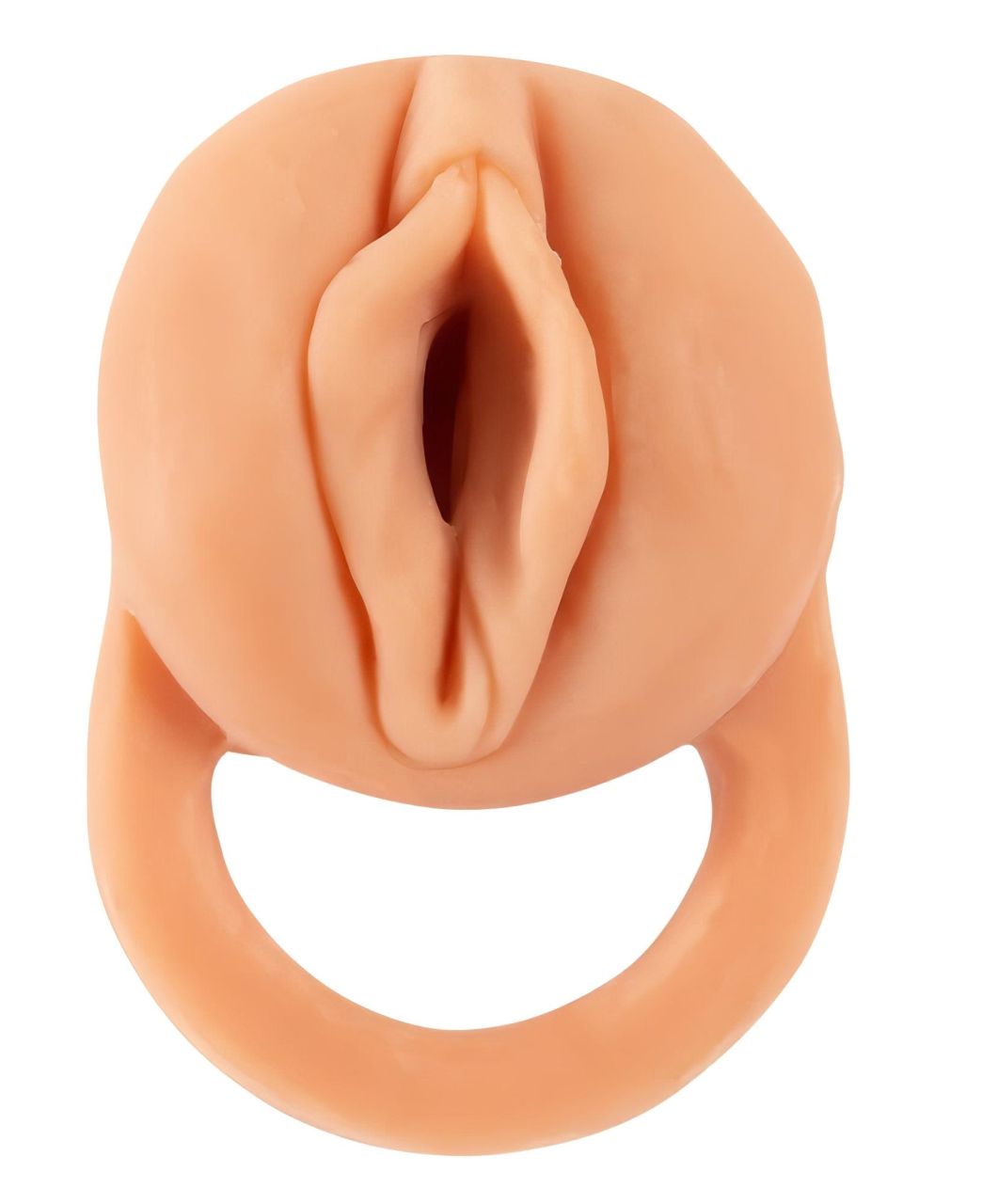 Nature Skin - péniszköpeny és műpunci - 18 cm maszturbátor (testszínű)