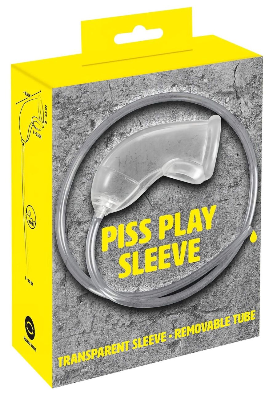 You2Toys Piss Play Sleeve - péniszfeltét kivezető csővel (átlátszó) You2Toys Piss Play Sleeve - péniszfeltét kivezető csővel (átlátszó)