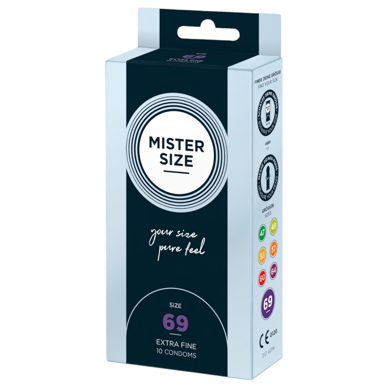 Mister Size vékony óvszer - 69mm (10db) Mister Size vékony óvszer - 69mm (10db)