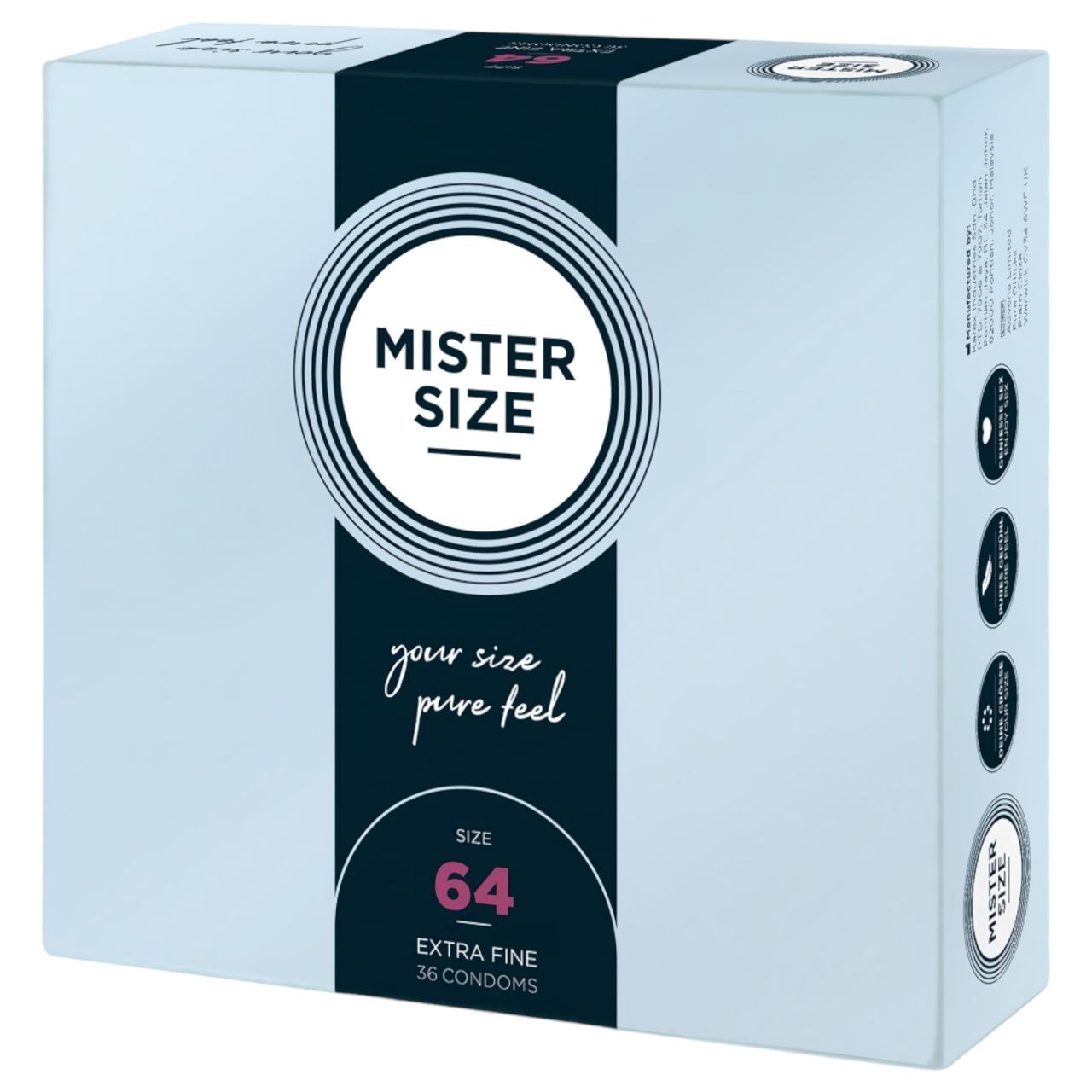 Mister Size vékony óvszer - 64mm (36db) Mister Size vékony óvszer - 64mm (36db)