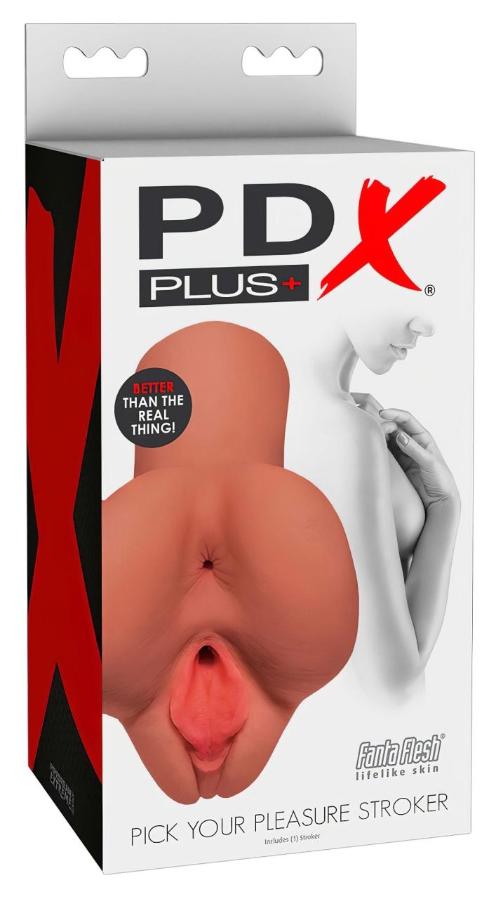 PDX Pick Your Pleasure - 2in1 punci és popsi maszturbátor (natúr) PDX Pick Your Pleasure - 2in1 punci és popsi maszturbátor (natúr)