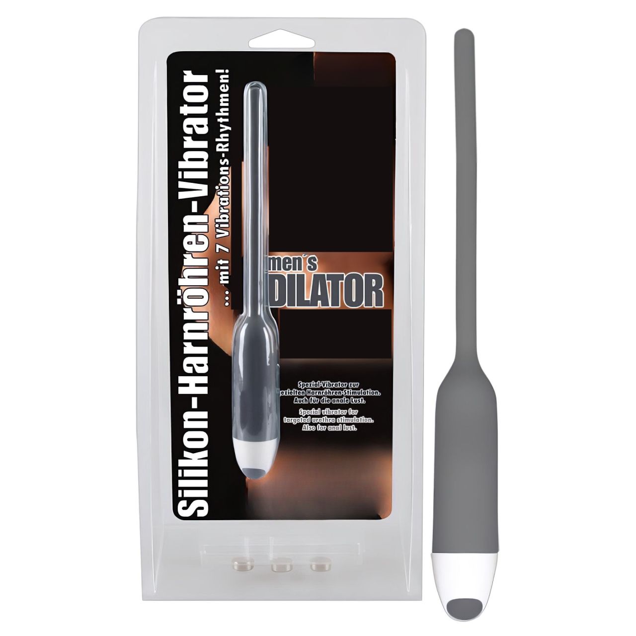 You2Toys - DILATOR - szilikon húgycső vibrátor - szürke (6mm) You2Toys - DILATOR - szilikon húgycső vibrátor - szürke (6mm)