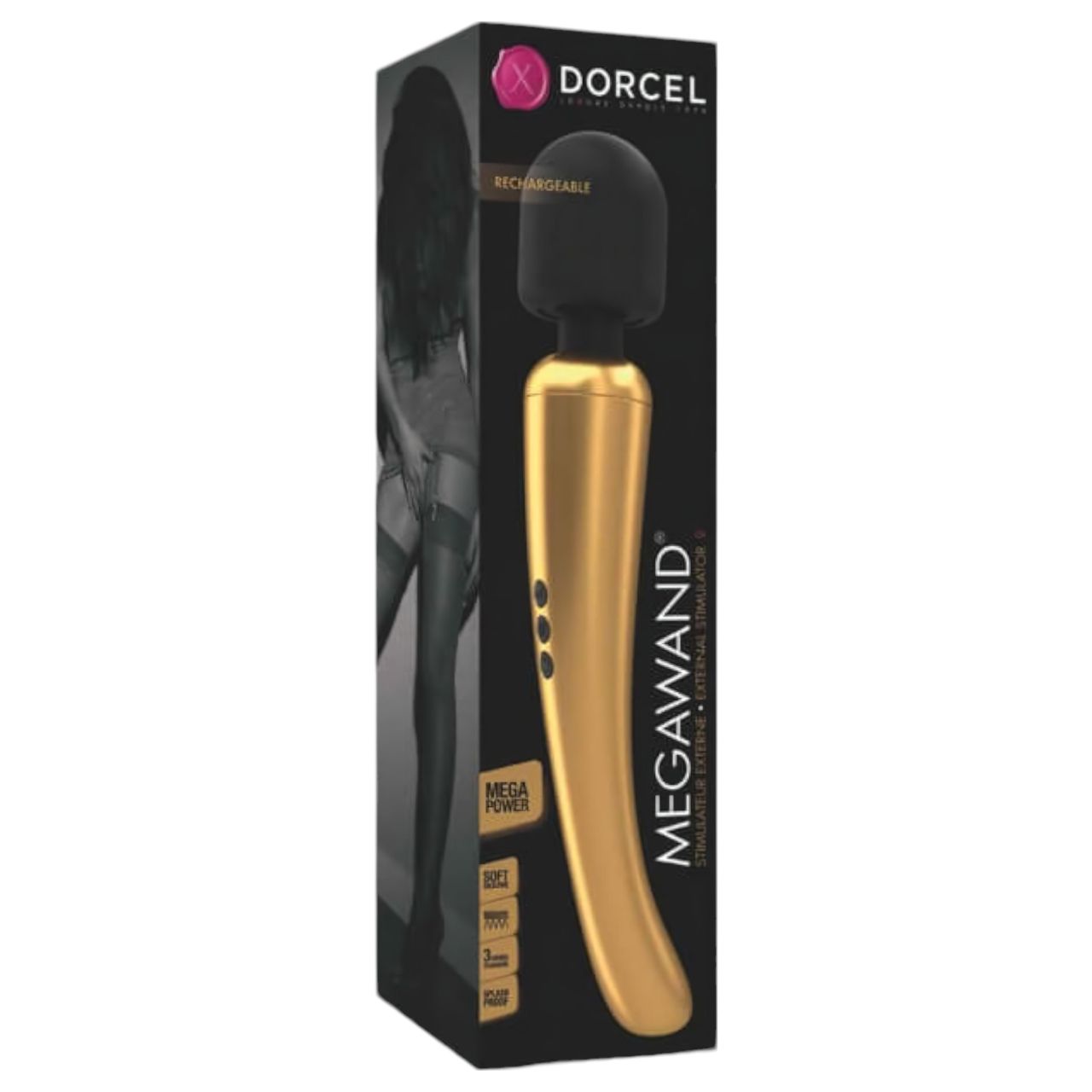 Dorcel Megawand - akkus masszírozó vibrátor (arany) Dorcel Megawand - akkus masszírozó vibrátor (arany)