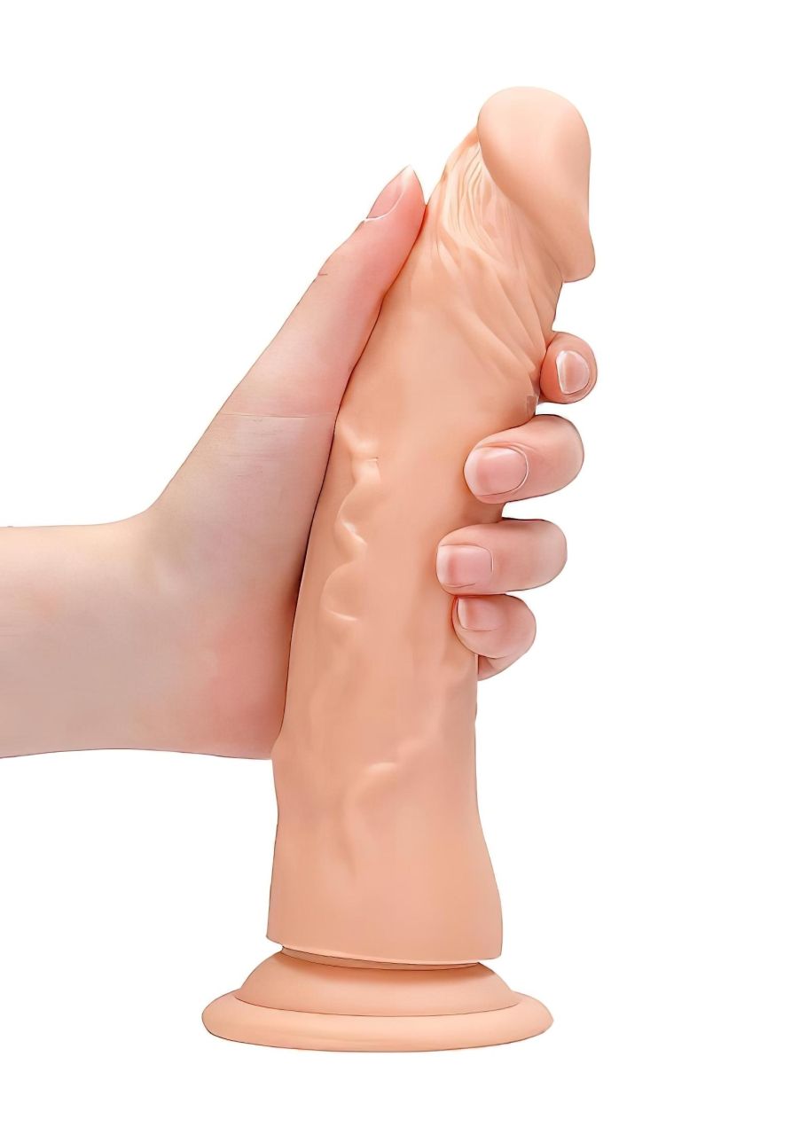 RealRock Dong 8 - élethű dildó (20cm) - natúr RealRock Dong 8 - élethű dildó (20cm) - natúr