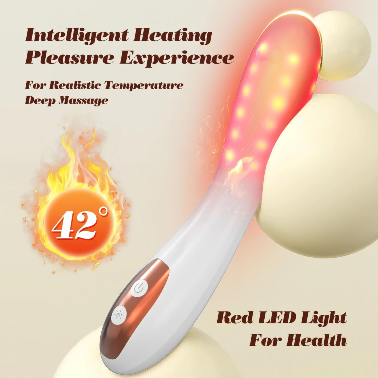 IntiGlow - Hüvelyfiatalító LED G-pont vibrátor (fehér) -