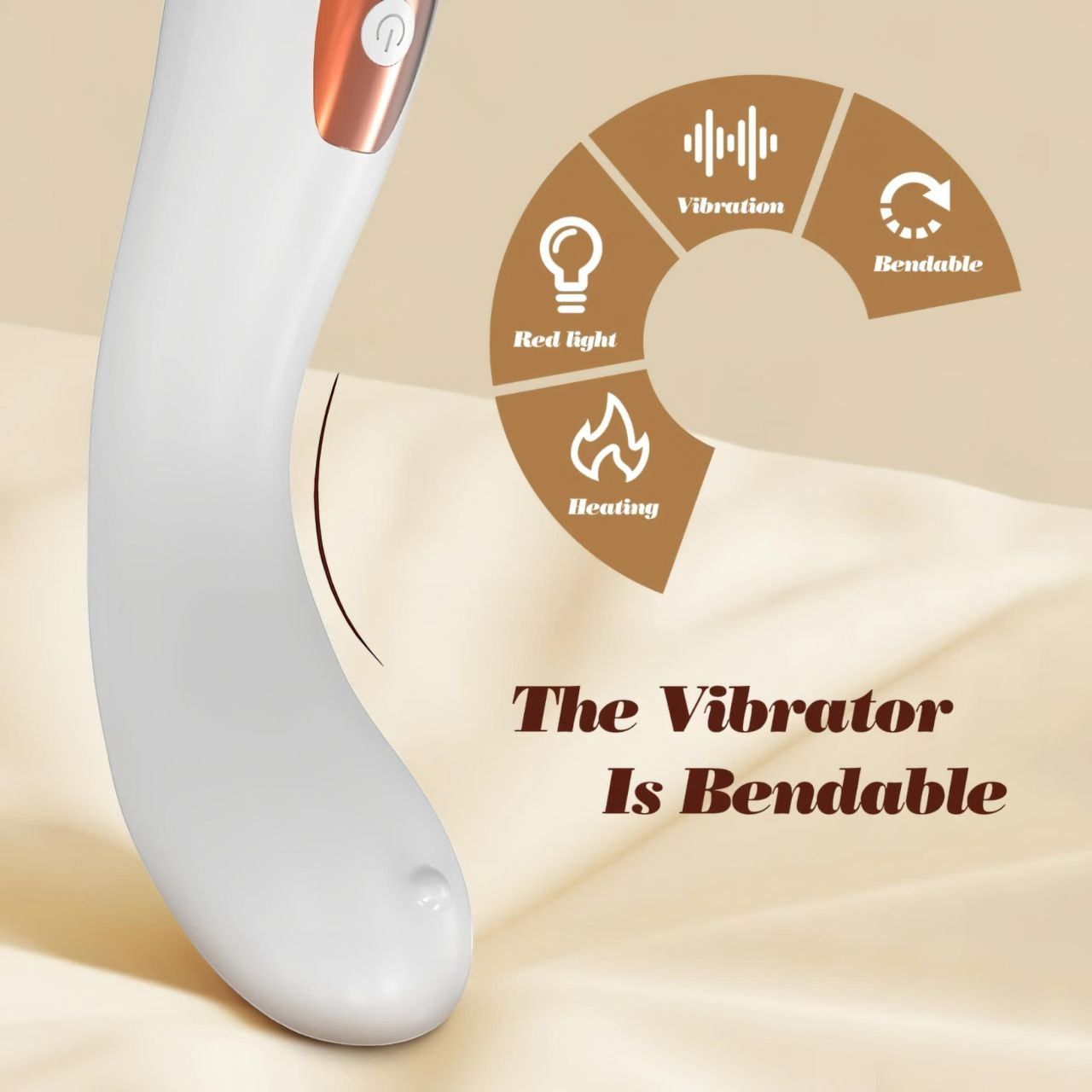 IntiGlow - Hüvelyfiatalító LED G-pont vibrátor (fehér) -