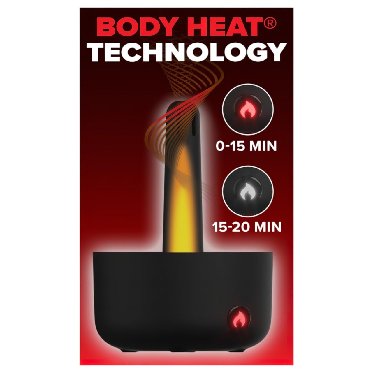 PDX Elite Milk Me Hotter - melegítő maszturbátor (fekete) PDX Elite Milk Me Hotter - melegítő maszturbátor (fekete)