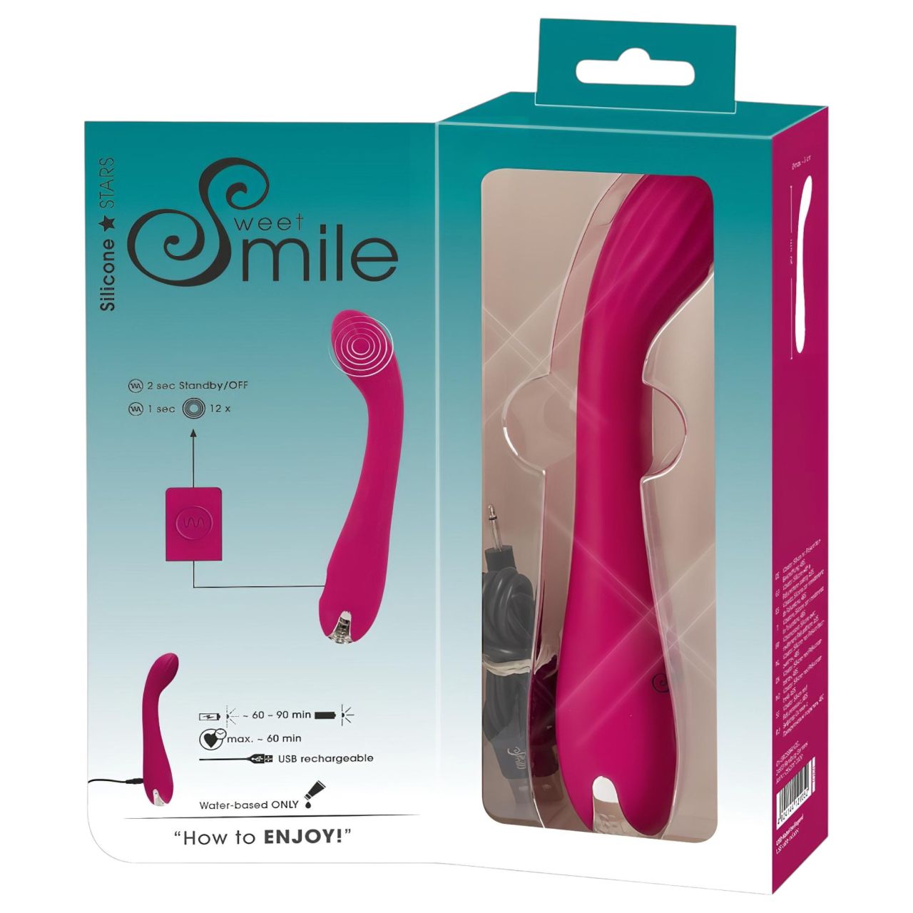 SMILE G-spot - akkus, bordázott G-pont vibrátor (lila) SMILE G-spot - akkus, bordázott G-pont vibrátor (lila)