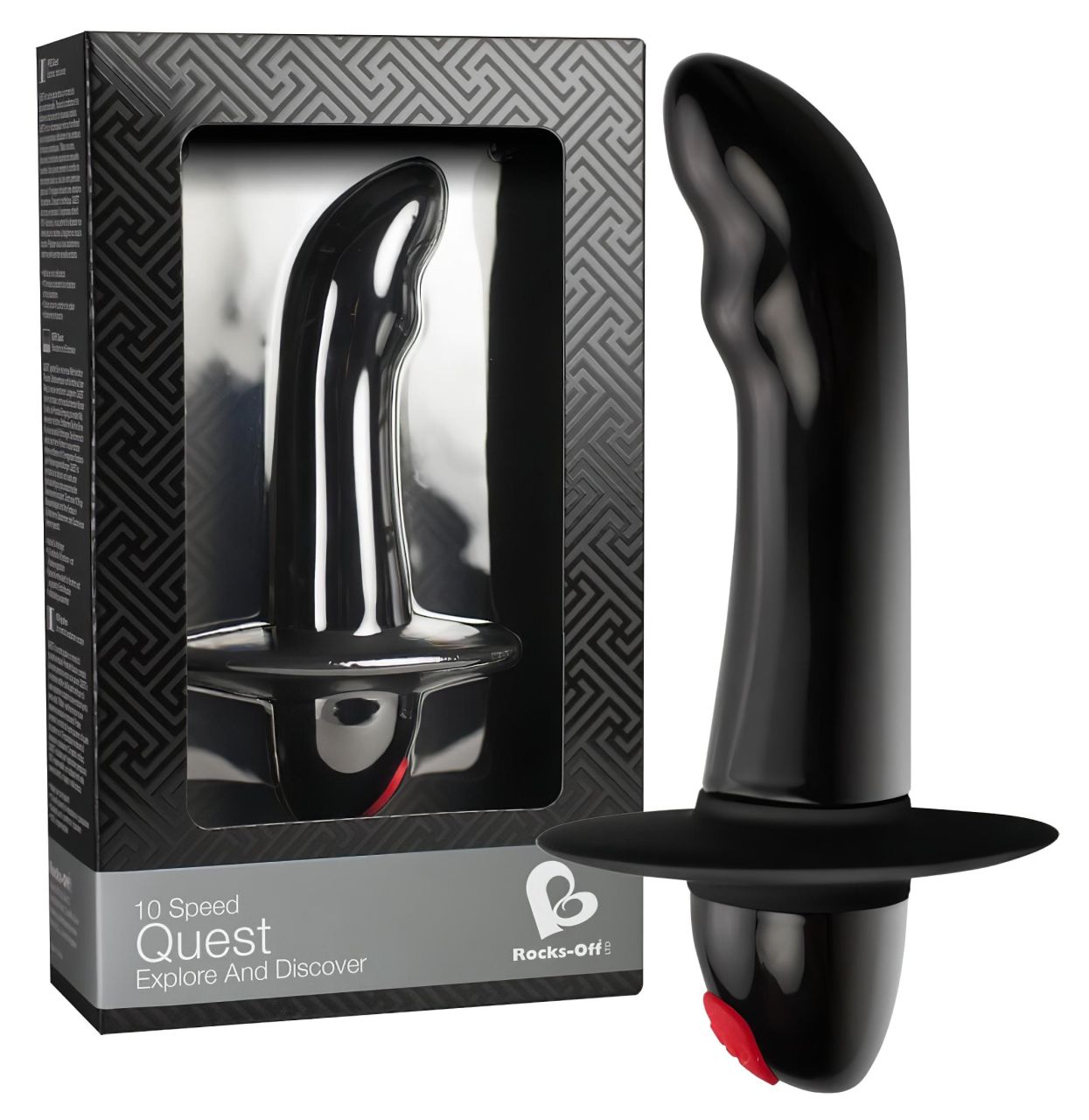Quest - 10 ritmusú kezdő prosztata vibrátor (fekete) Quest - 10 ritmusú kezdő prosztata vibrátor (fekete)