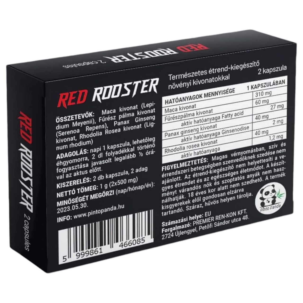 Red Rooster - természetes étrend kiegészítő férfiaknak (2db) Red Rooster - természetes étrend kiegészítő férfiaknak (2db)