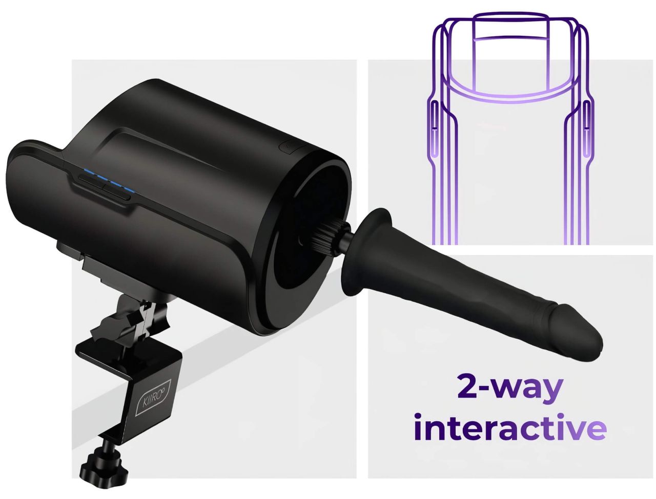 Kiiroo Keon - dildó adapter (fekete) Kiiroo Keon - dildó adapter (fekete)