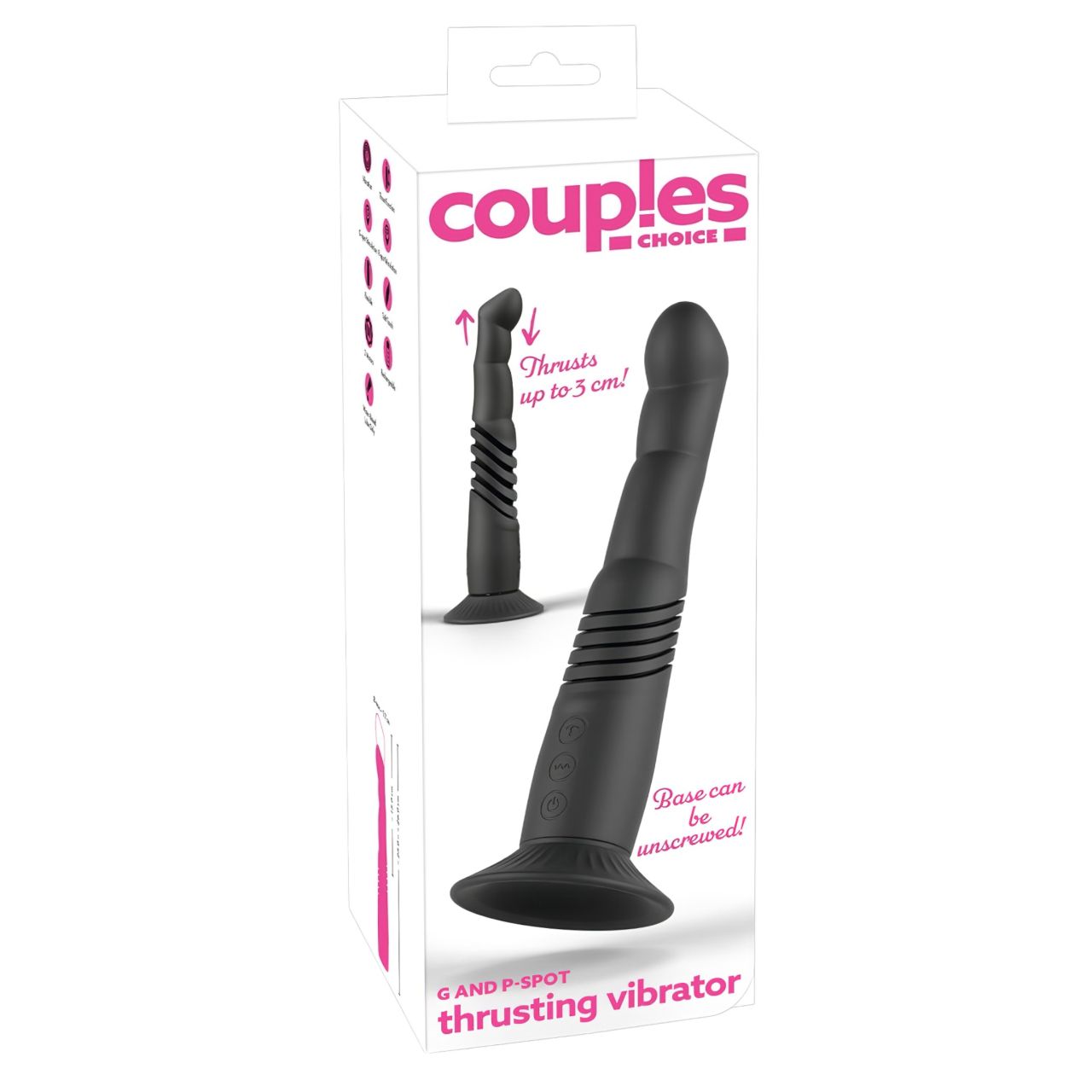 Couples Choice - G+P pont lökő vibrátor (fekete) Couples Choice - G+P pont lökő vibrátor (fekete)