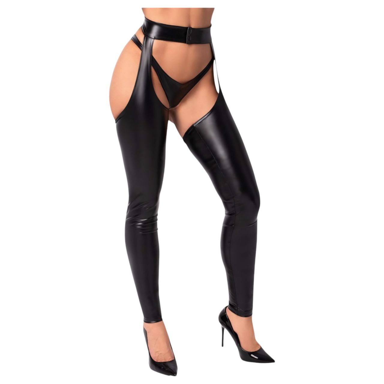 Noir - fényes harisnya - chaps (fekete) Noir - fényes harisnya - chaps (fekete)