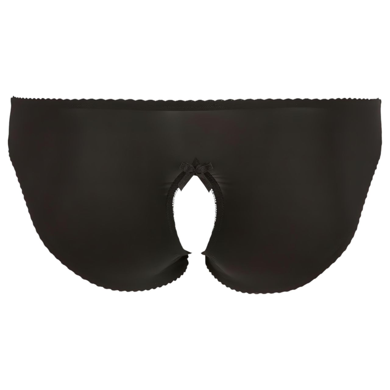Cottelli Plus Size - csipkés, nyitott bugyi (fekete) Cottelli Plus Size - csipkés, nyitott bugyi (fekete)