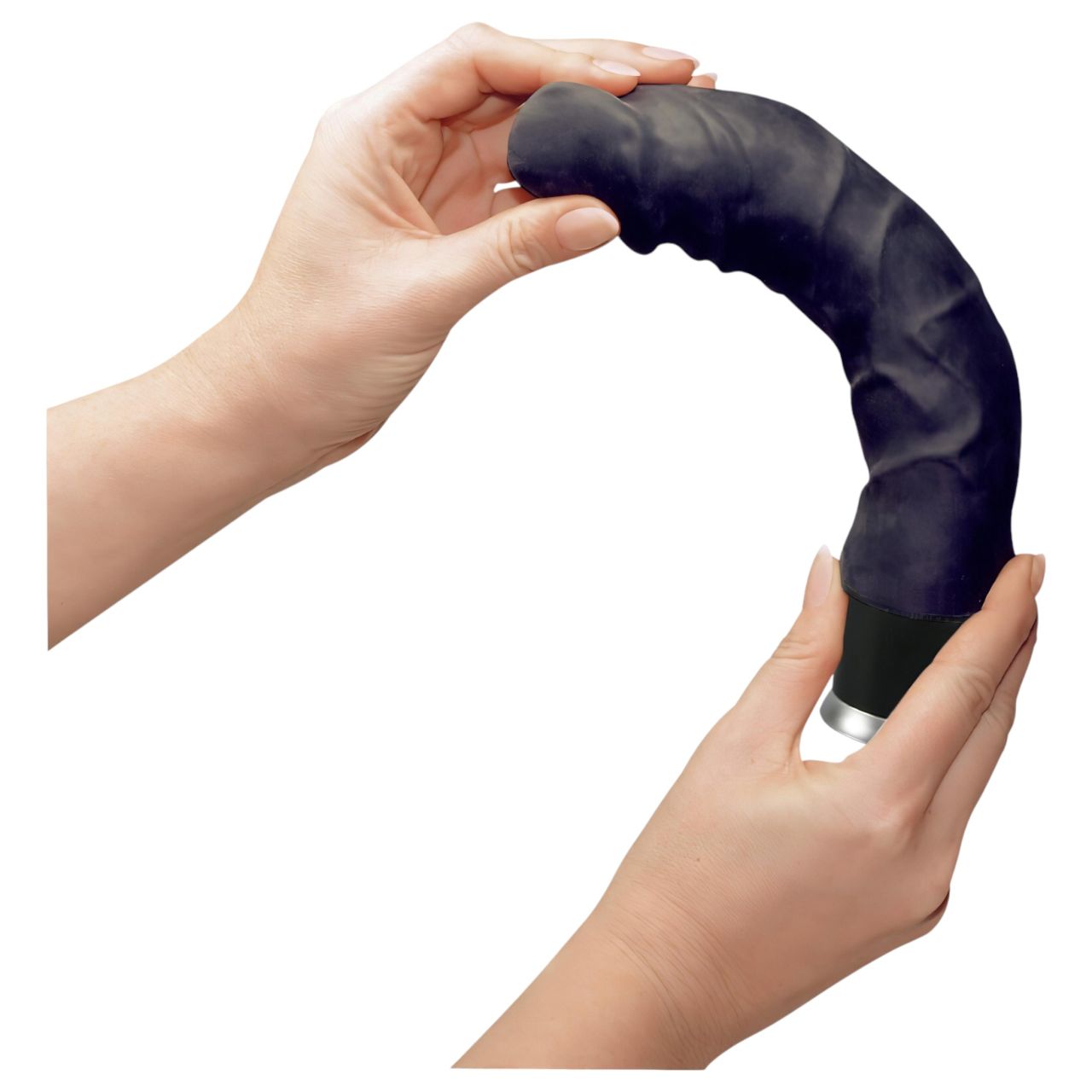 Nature Skin - élethű vibrátor - fekete (22cm) Nature Skin - élethű vibrátor - fekete (22cm)