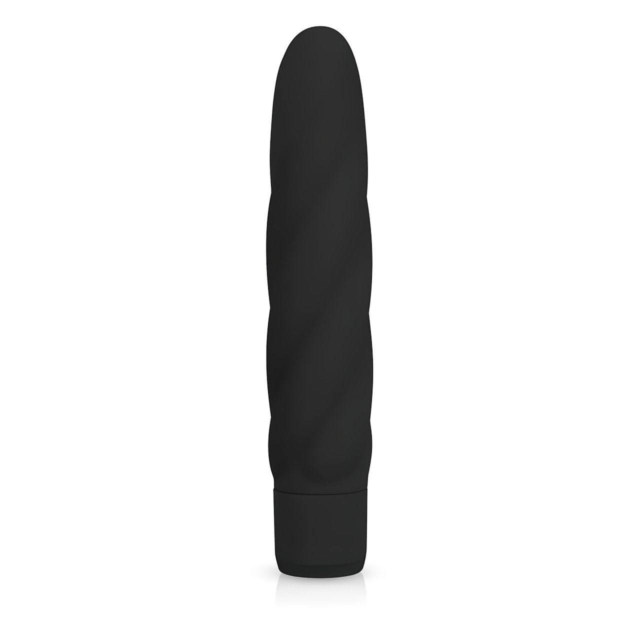 Easytoys Power Vibe - csavart szilikon rúd vibrátor (fekete) Easytoys Power Vibe - csavart szilikon rúd vibrátor (fekete)