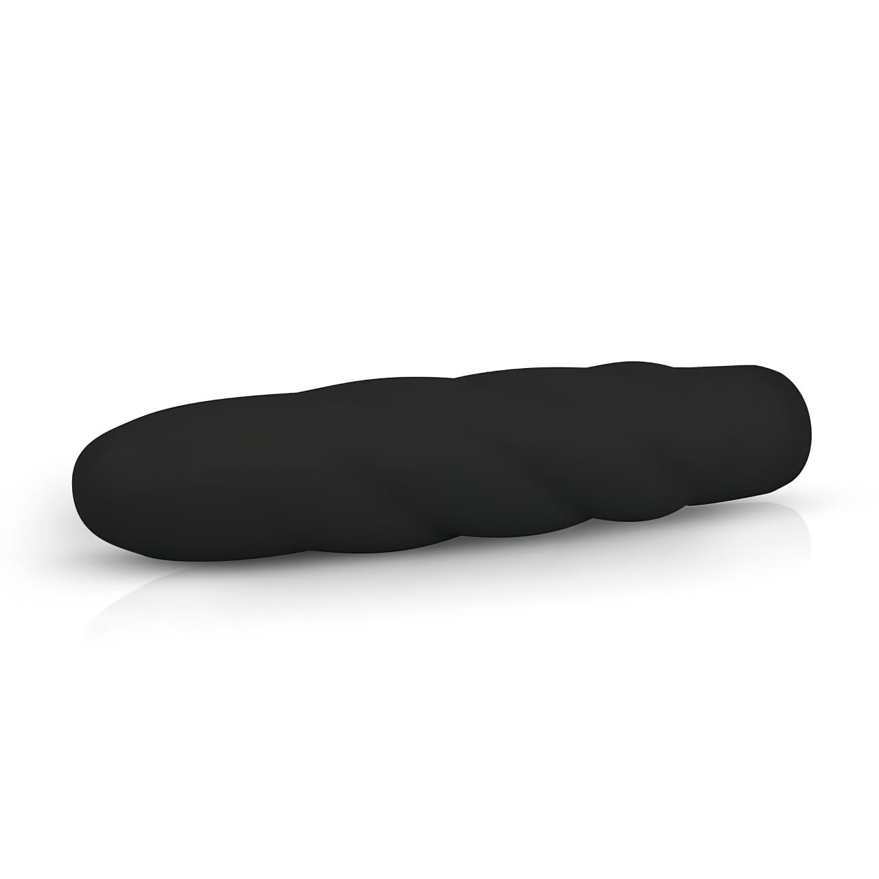 Easytoys Power Vibe - csavart szilikon rúd vibrátor (fekete) Easytoys Power Vibe - csavart szilikon rúd vibrátor (fekete)