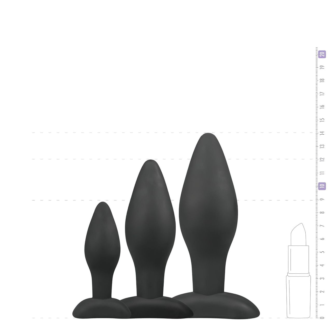 Easytoys Rocket - anál plug szett - fekete (3 részes) Easytoys Rocket - anál plug szett - fekete (3 részes)