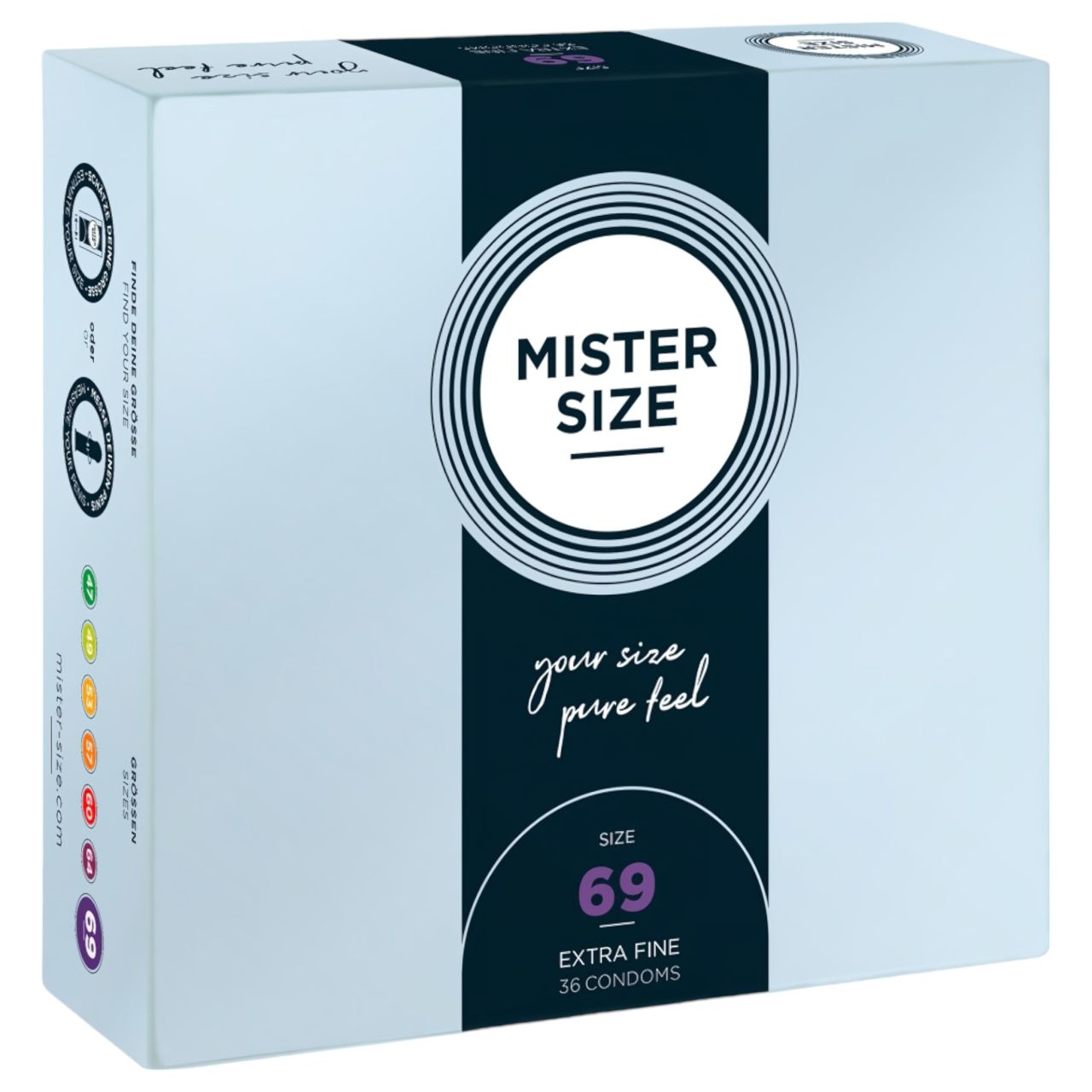 Mister Size vékony óvszer - 69mm (36db) Mister Size vékony óvszer - 69mm (36db)