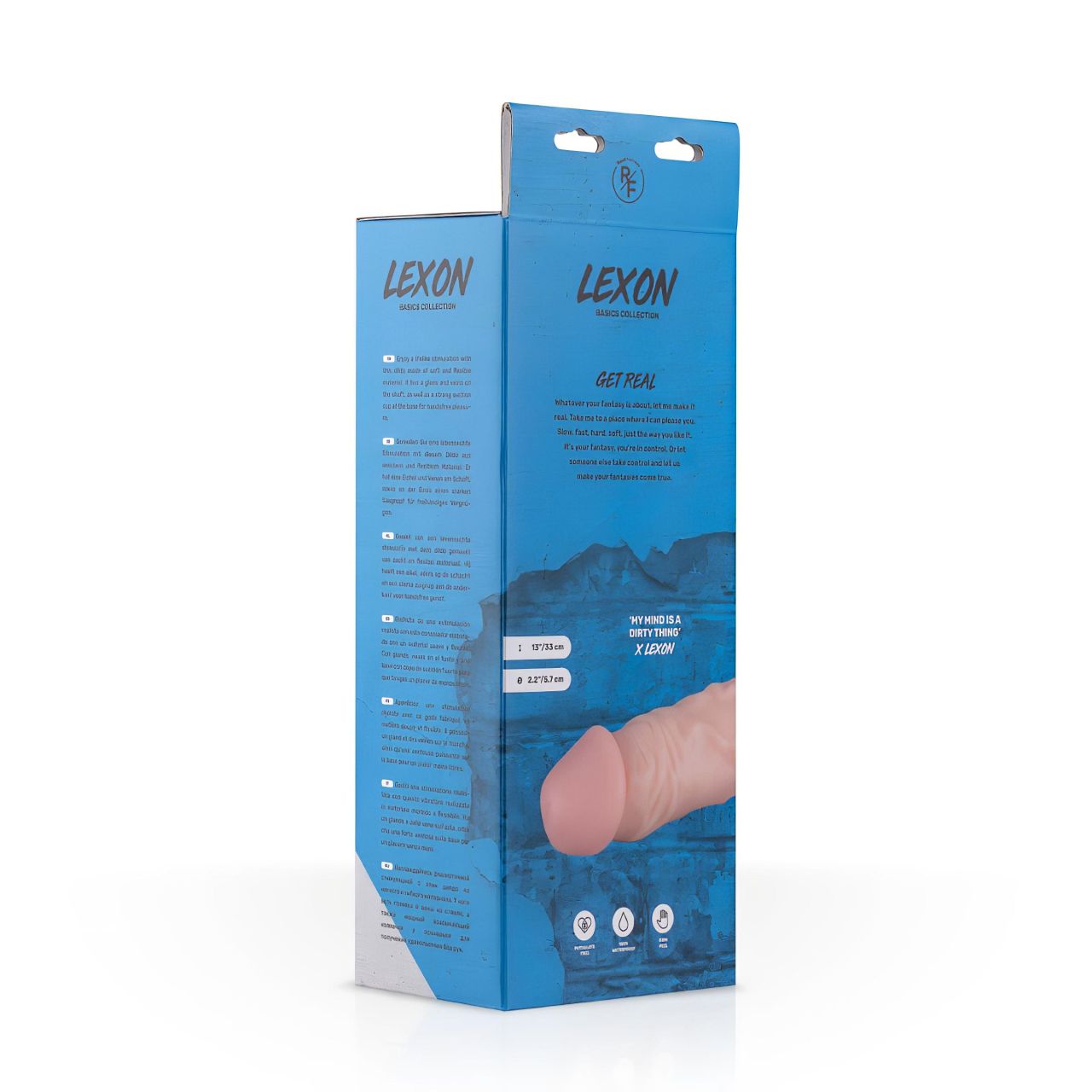 Real Fantasy Lexon - herés élethű dildó - 33cm (natúr) Real Fantasy Lexon - herés élethű dildó - 33cm (natúr)
