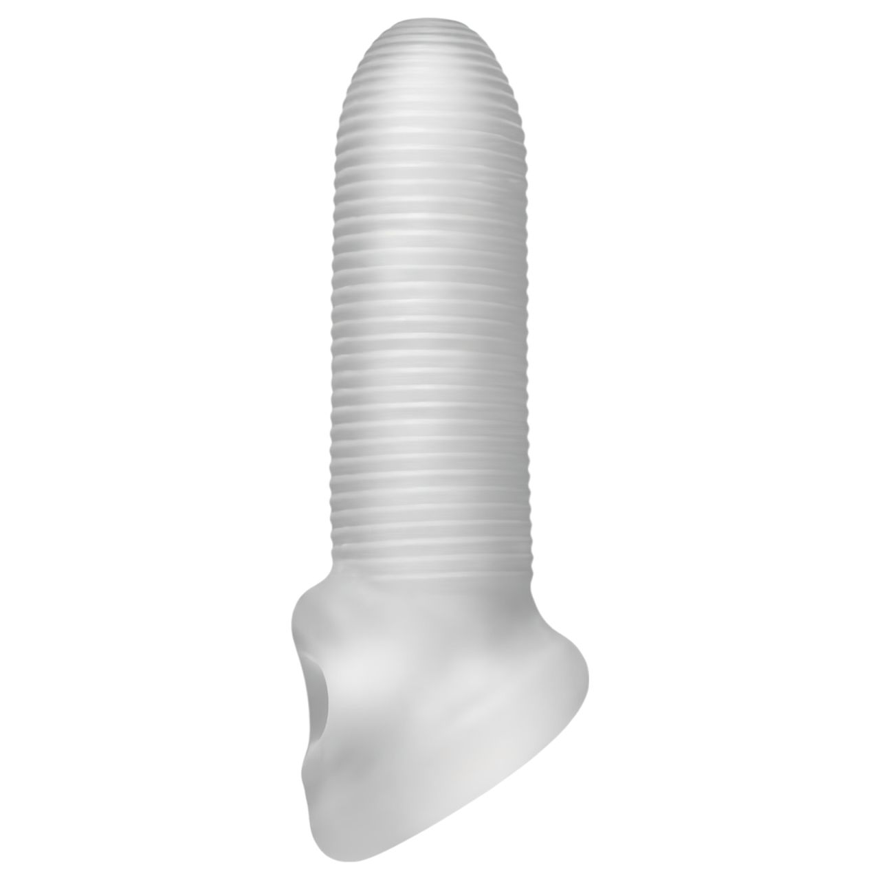 Fat Boy Micro Ribbed - péniszköpeny (15cm) - fehér Fat Boy Micro Ribbed - péniszköpeny (15cm) - fehér