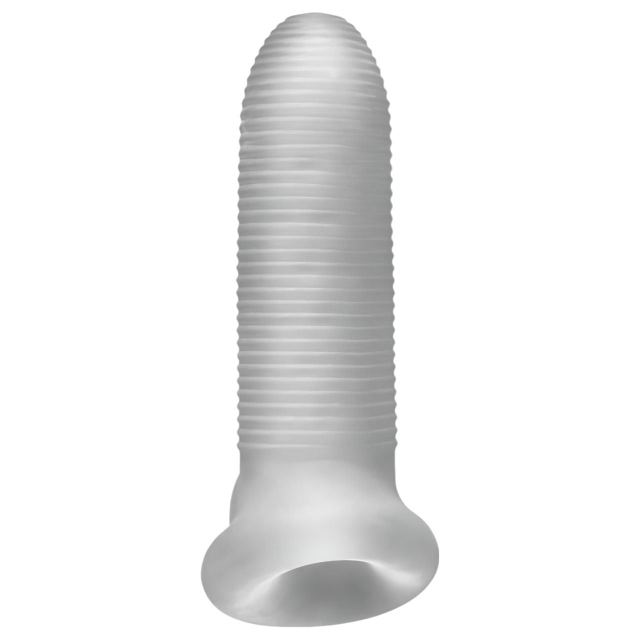 Fat Boy Micro Ribbed - péniszköpeny (15cm) - fehér Fat Boy Micro Ribbed - péniszköpeny (15cm) - fehér