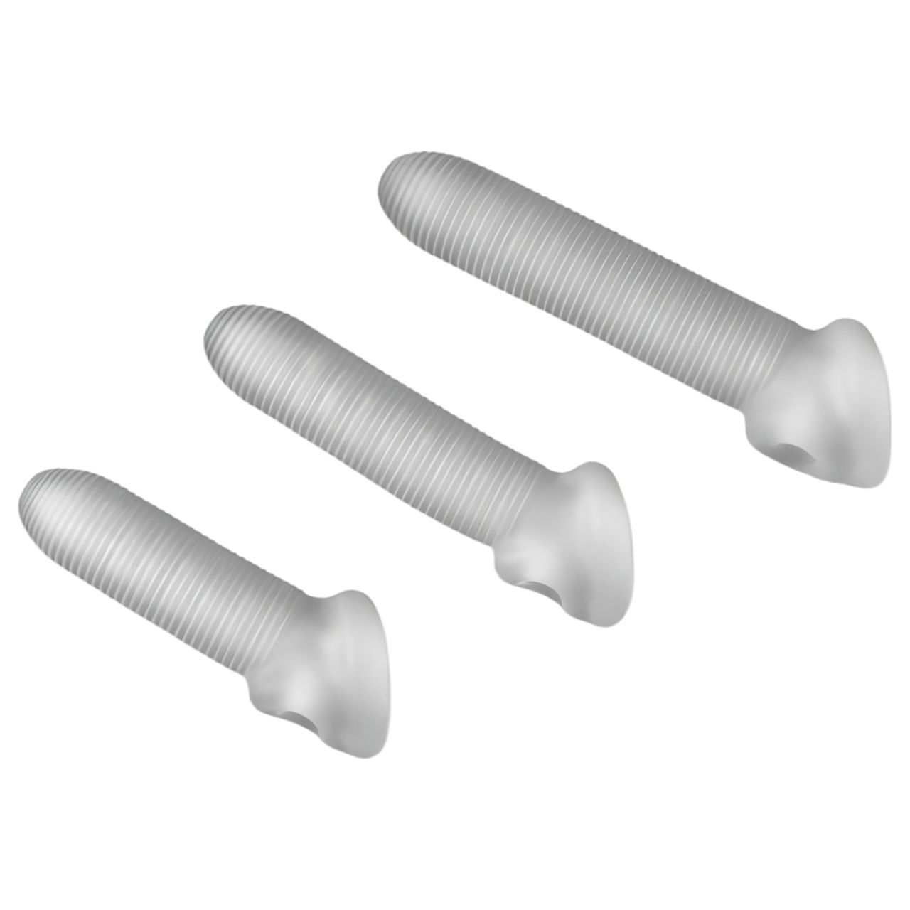 Fat Boy Micro Ribbed - péniszköpeny (15cm) - fehér Fat Boy Micro Ribbed - péniszköpeny (15cm) - fehér